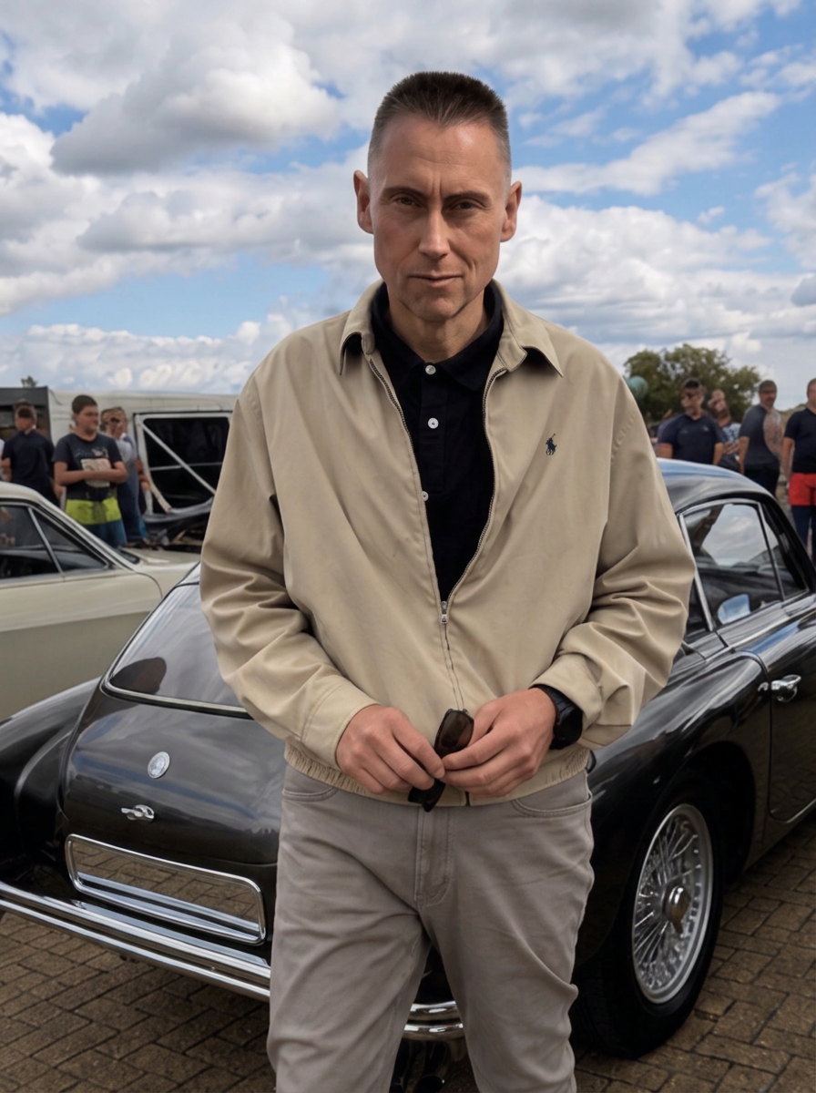Jon Cosson with one of his classic cars
