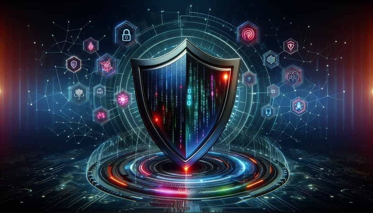 Image of a shield protecting against cyber threats - How to protect against hackers